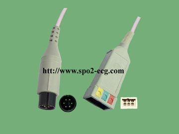 China GE-MEDICAL Pro1000/Datex-Ohmeda_IEC, 3/5lead, clip y broche, redondo 6pin, TPU, 40in ()/2Pin del 102cm proveedor