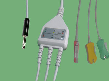 China 12 ventaja del cable de la ventaja de la una pieza ECG del Pin 3/5 para los monitores pacientes proveedor