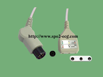 China De Datescope ECG de la ventaja de Pin E9002ZK del cable 9 pies 6 para los monitores pacientes proveedor