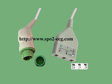 China Cable reutilizable de la ventaja de Kontron ECG para el material del monitor paciente TPU proveedor