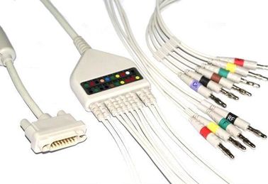 China Ningún cable TPU de la máquina del ECG de Trentina de la resistencia con 3/5 canal de la ventaja proveedor